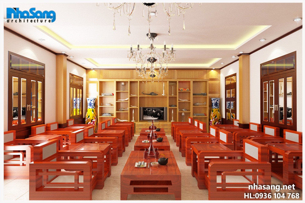 thiết kế nội thất phòng khách quân đội